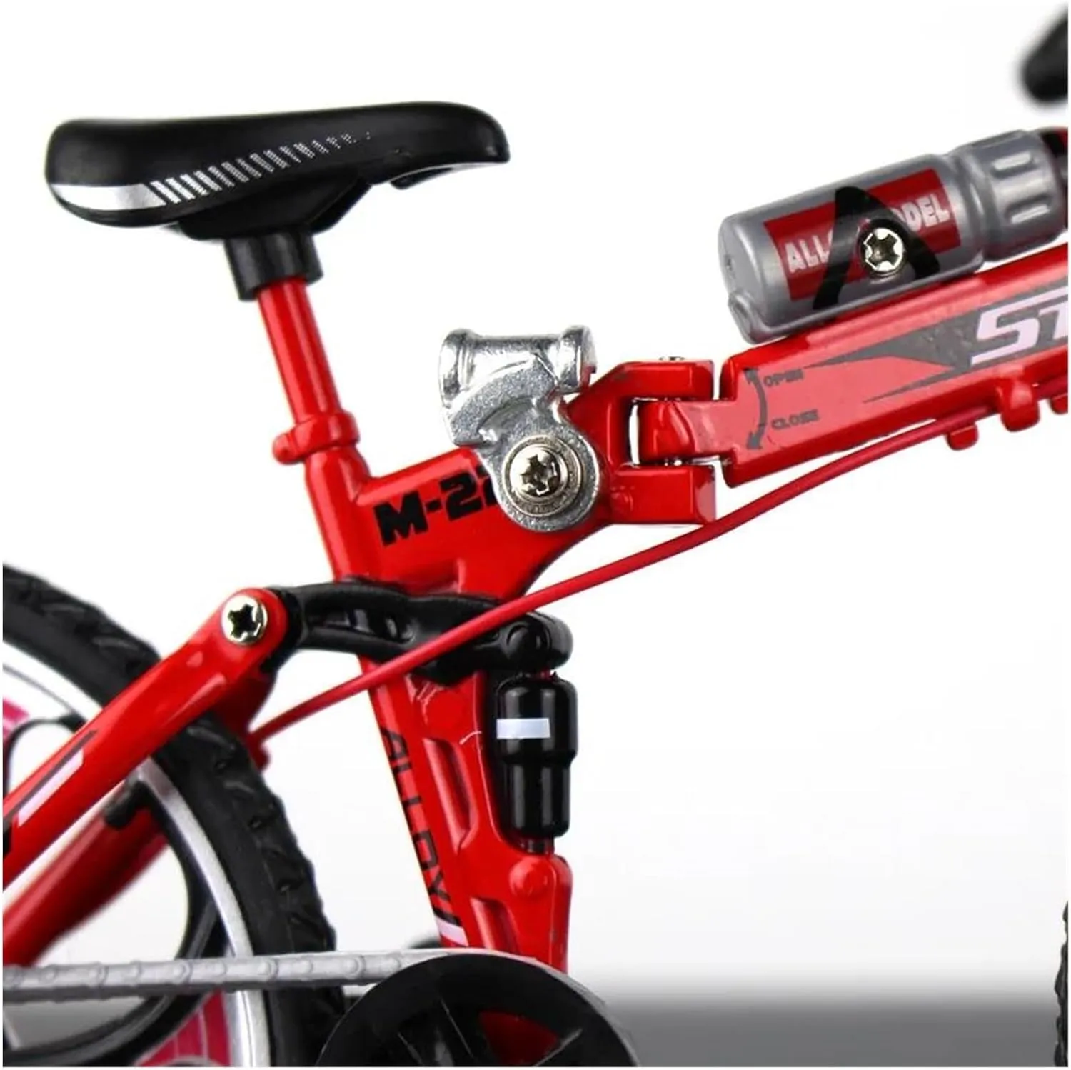 Mini Simulation Motorcycle Toys 1:8 forMiniModelAlloyBicycleDiecastSimulationMetalAdultFingerMountain Bike Die-cast Collection Gifts Toys Children Adult for Boys(Yellow)
