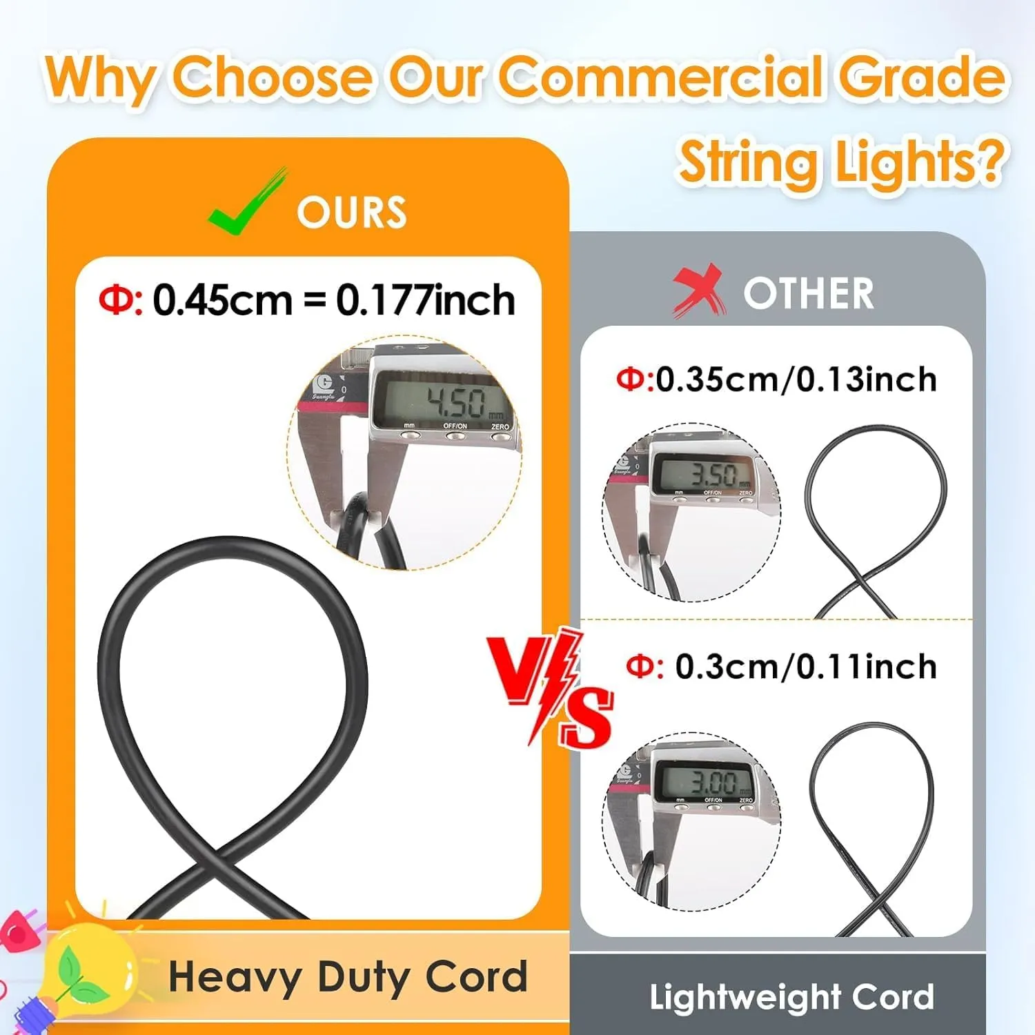 Mlambert 3-Color in 1 Solar String Lights Outdoor Waterproof Dimmable, 48ft Remote LED Patio Lights,15 Hanging Sockets Shatterproof Light for Backyard
