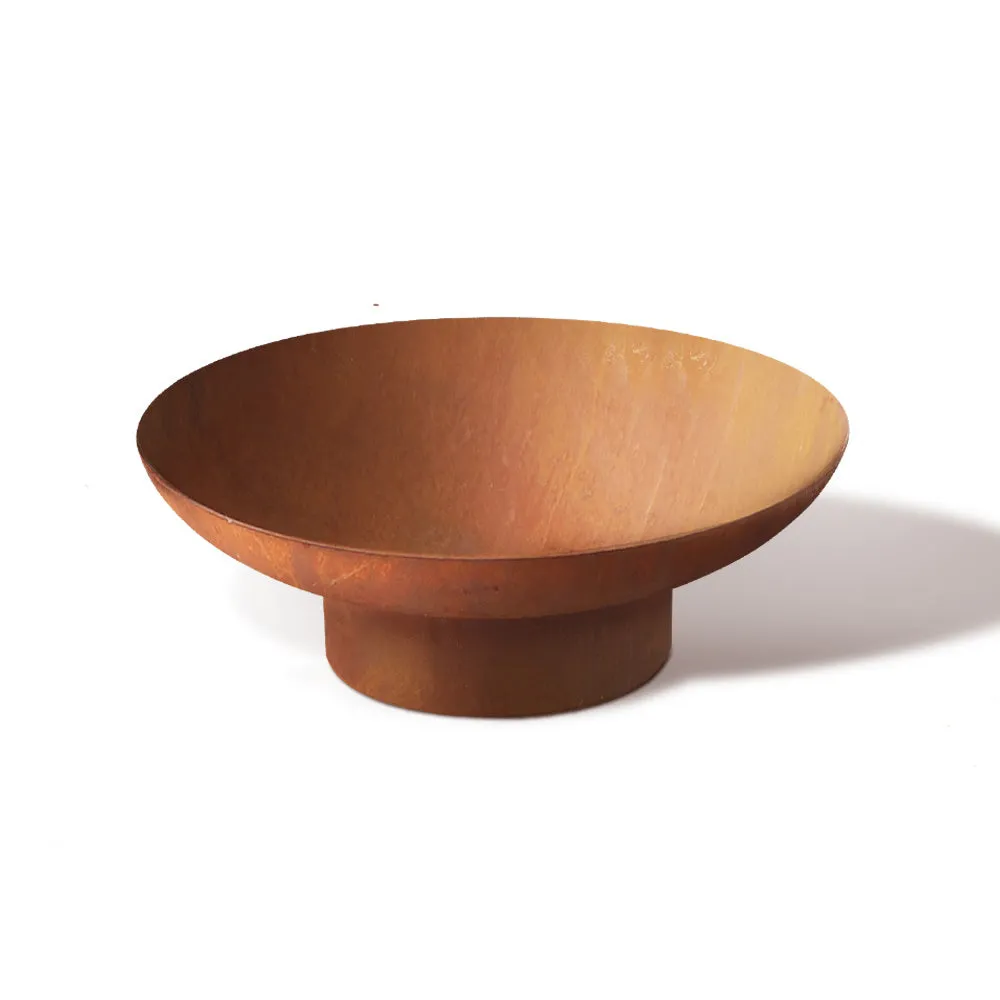 Modern Fire Pit (80cm) - Oxidized Steel