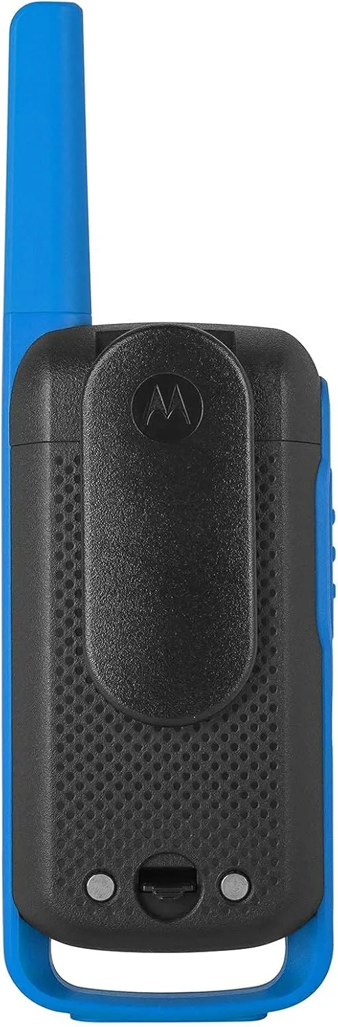 Motorola Solutions, Portable FRS, T270, Talkabout, Two-Way Radios, Rechargeable, 22 Channel, 25 Mile, Black W/Blue, 2 Pack