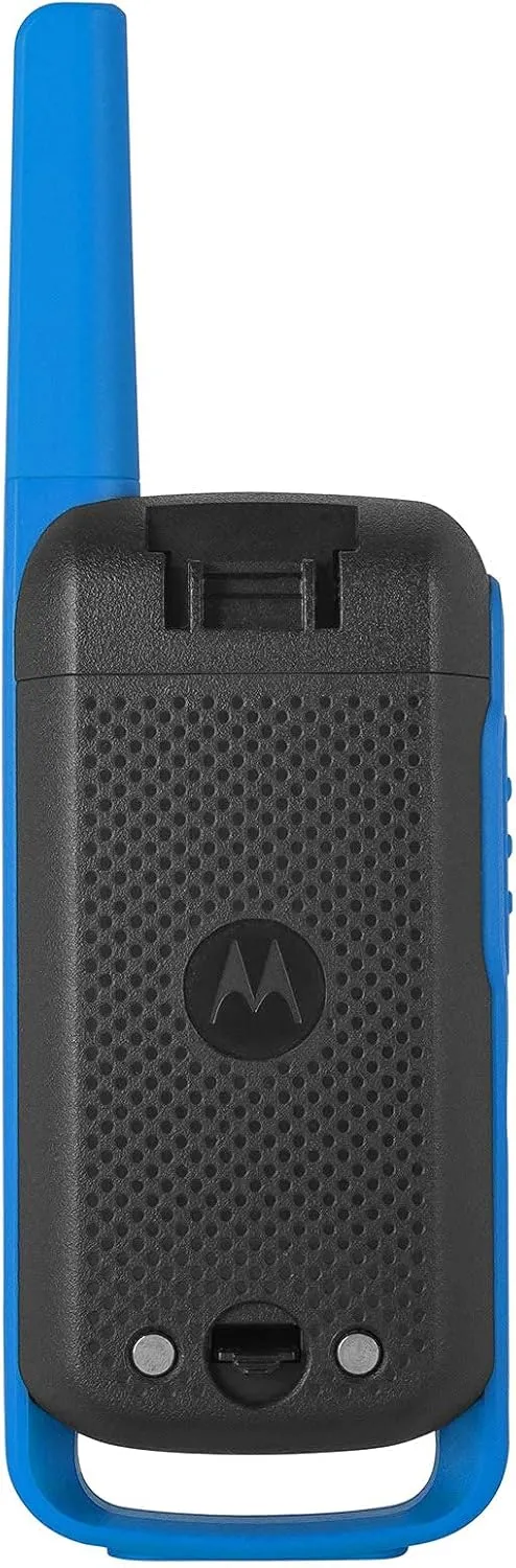 Motorola Solutions, Portable FRS, T270, Talkabout, Two-Way Radios, Rechargeable, 22 Channel, 25 Mile, Black W/Blue, 2 Pack