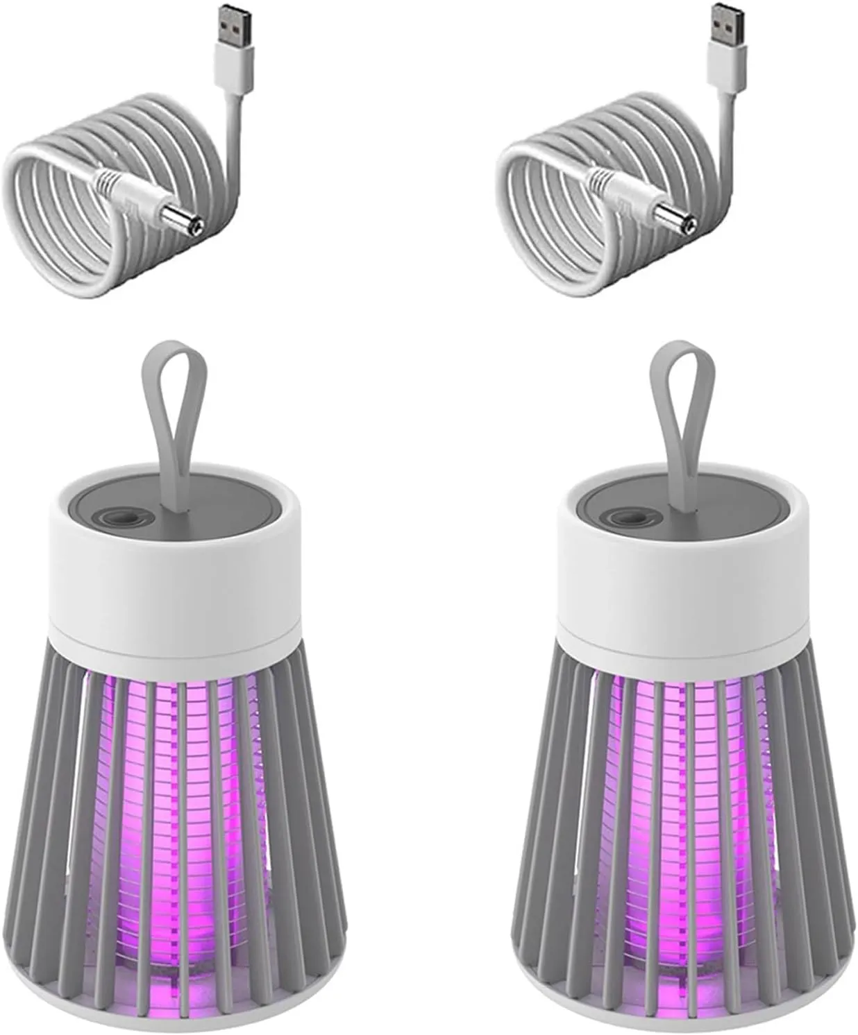 Mozz Guard Zapper Pro,2025 New Portable Outdoor Camping Lamp,Mute and USB Charing with Lighting,Waterproof Perfect for Indoor and Outdoor, Patio, Garden, Backyard (Gray, 3)