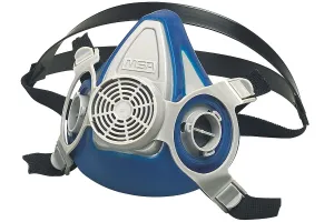 MSA 815452 Advantage 200 LS Series Half-Mask Respirator - Size: Large, Single Neckstrap, Twin-Port Reusable Gas Mask, MSA Advantage Cartridge Compatible