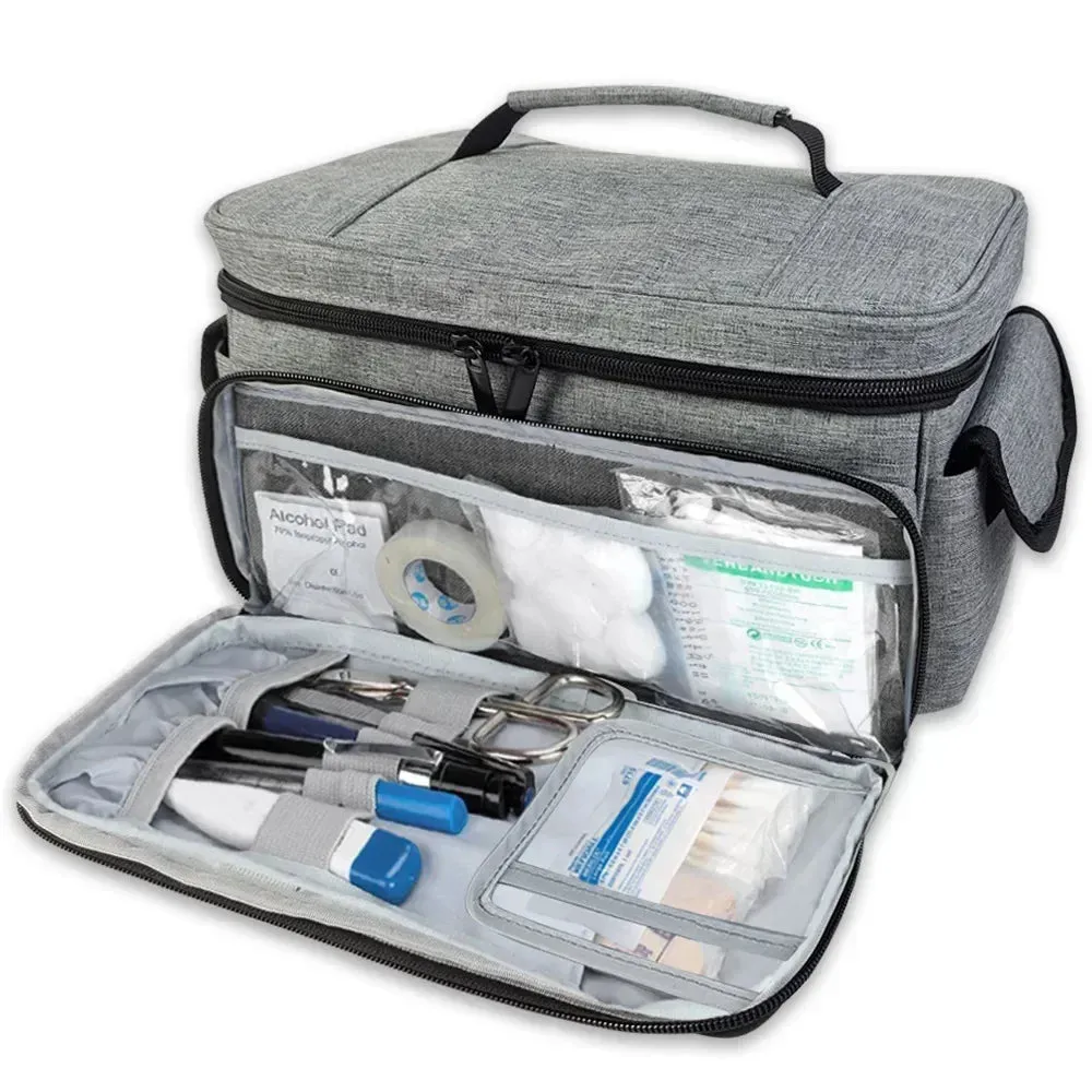 Multi-Compartment Travel First Aid Medical Storage Bag