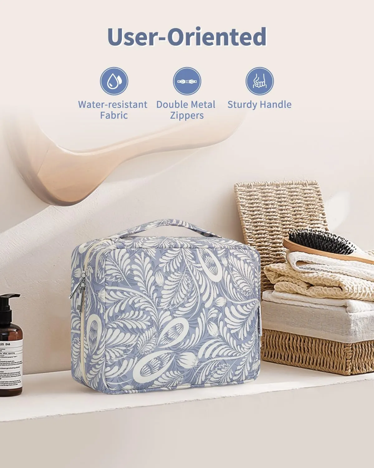 Narwey Hanging Travel Toiletry Bag Cosmetic Make up Organizer for Women and Girls Waterproof