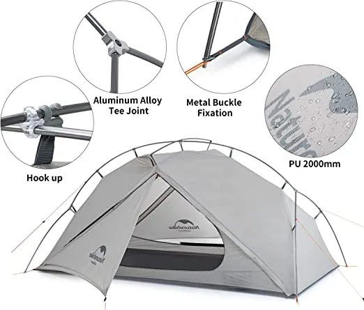 NATUREHIKE VIK 2 SERIES ULTRALIGHT 15D NYLON 2 PERSON TENT