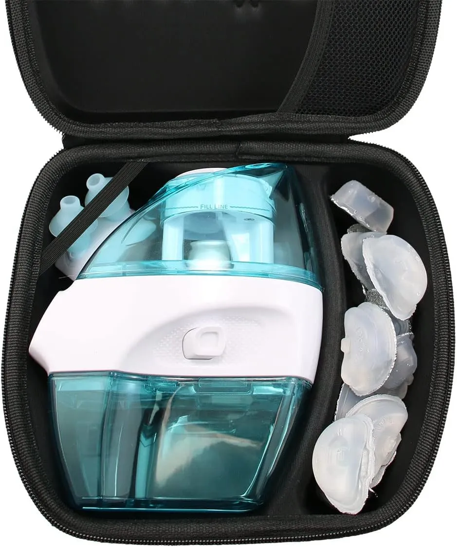 Navage Black Travel Case - Safety Case For Navage Nasal Irrigation System - Anti-Scratch Protector - Travel Storage Organizer for Nose Cleaner (Black)