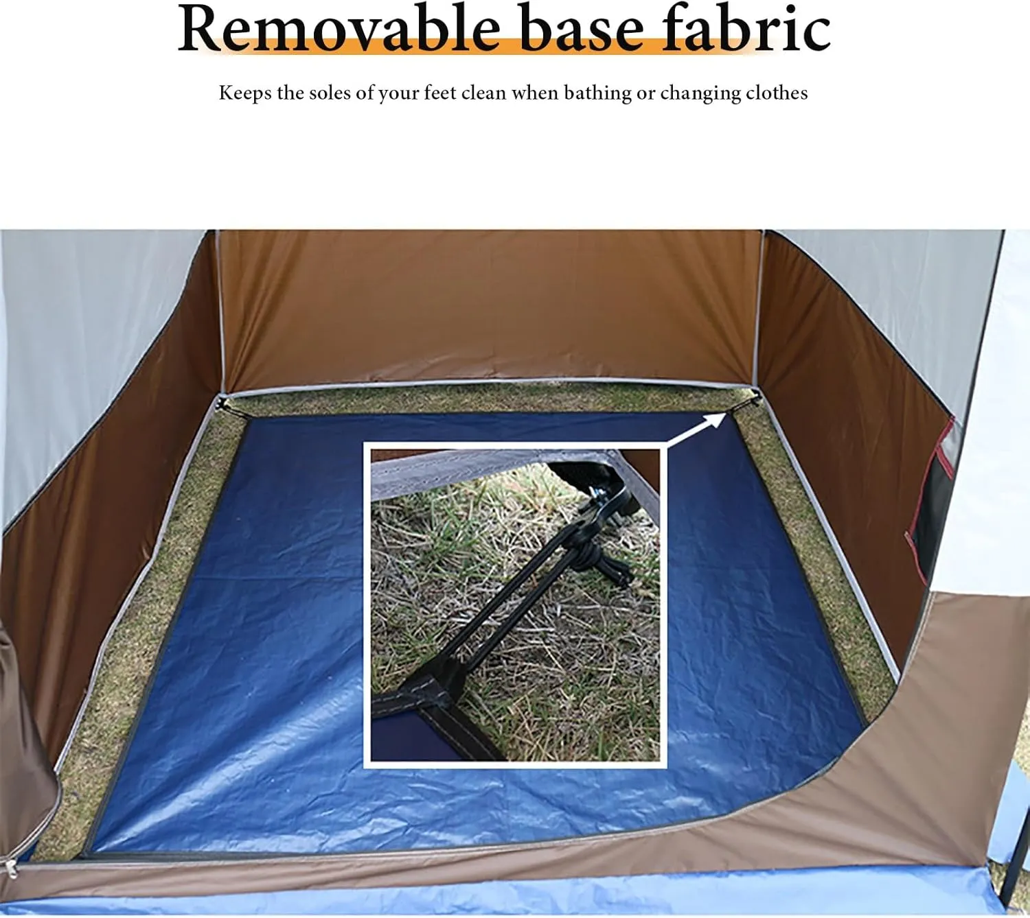 NEONMAN Dressing Tent with 3 Ventilation Windows, Camping Toilet Tent Portable Privacy Shower Tent, Waterproof and Sun-Proof Protecting Privacy, Suitable for Camping(Sky Blue)