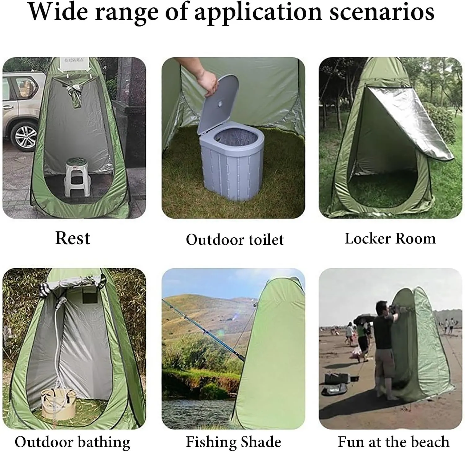 NEONMAN Dressing Tent with 3 Ventilation Windows, Camping Toilet Tent Portable Privacy Shower Tent, Waterproof and Sun-Proof Protecting Privacy, Suitable for Camping(Sky Blue)