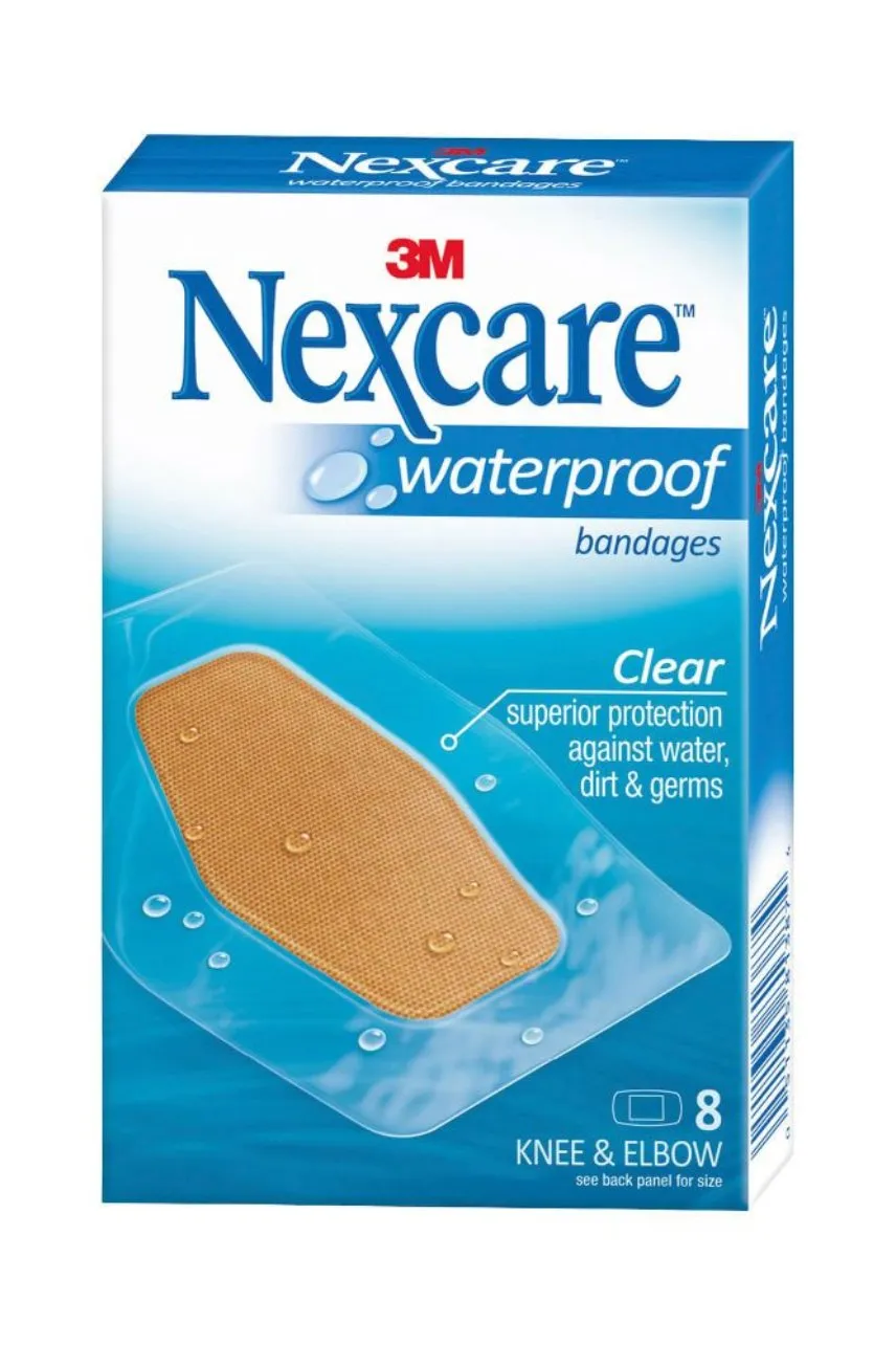 Nexcare Waterproof Bandage Knee/Elbow 8