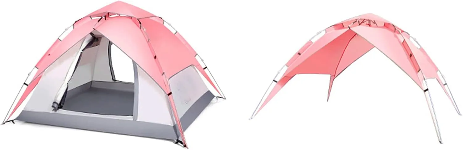 NIEH Double-Layer Automatic Tent Outdoor Rainstorm-Proof 3-4 People Camping Thickened Outdoor Camping Ventilated and Breathable Comfortable Space