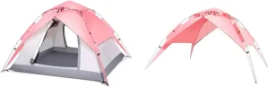 NIEH Double-Layer Automatic Tent Outdoor Rainstorm-Proof 3-4 People Camping Thickened Outdoor Camping Ventilated and Breathable Comfortable Space