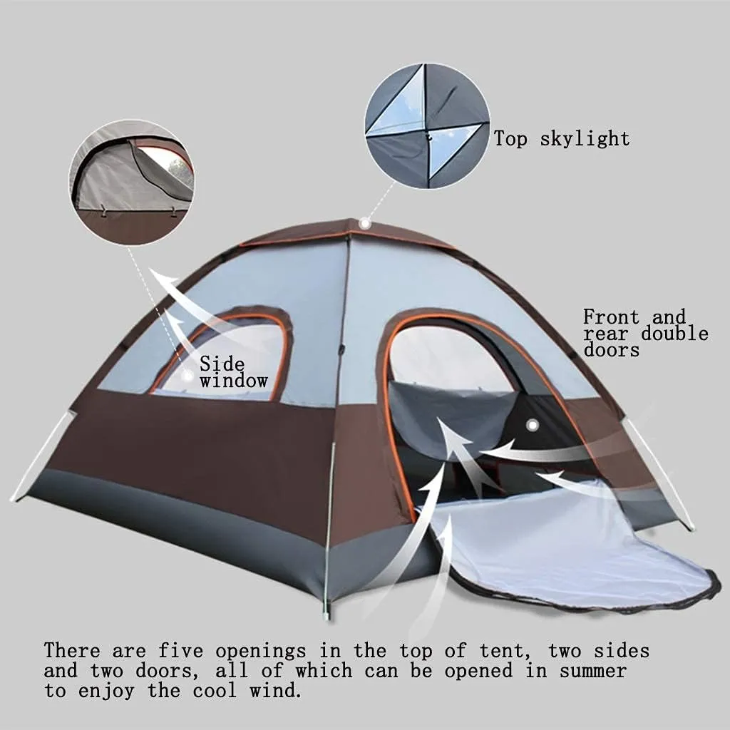 NIEH Tents Dome Frame Pop-Up Outdoor Full Automatic Speed Opening 2 People Camping Camping Double Indoor and Outdoor Building Beach