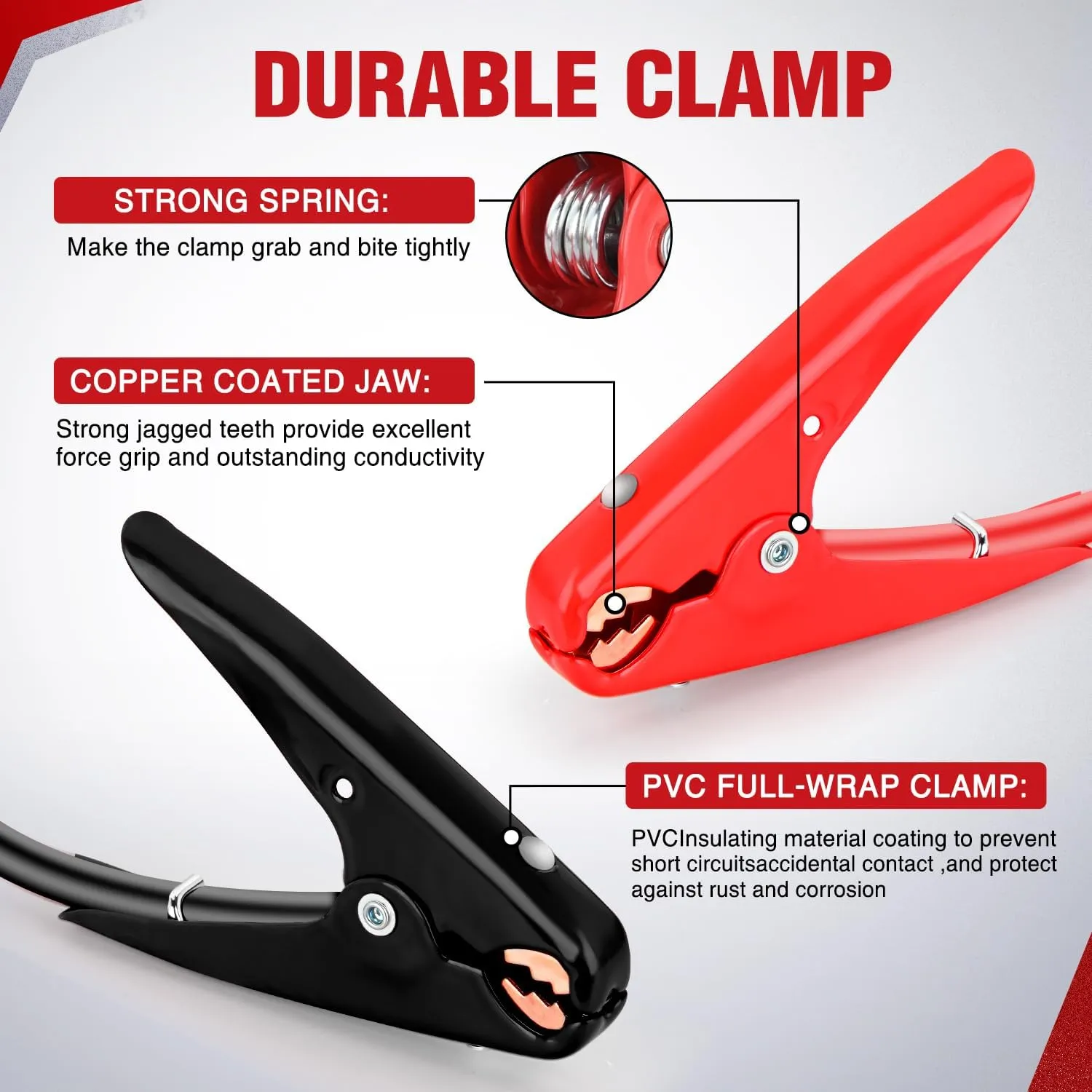 Nilight Jumper Cables for Car Battery 2 Gauge 20 FT Booster Cable Heavy Duty 800 A CCA with Carrying Bag Jump Start Emergency Kit Pickup Truck RV Vans SUV