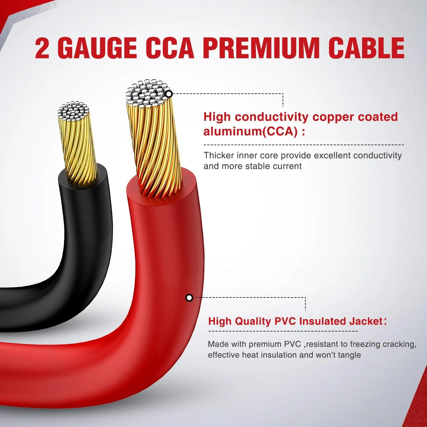 Nilight Jumper Cables for Car Battery 2 Gauge 20 FT Booster Cable Heavy Duty 800 A CCA with Carrying Bag Jump Start Emergency Kit Pickup Truck RV Vans SUV