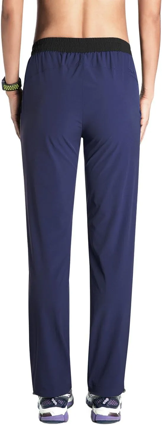 Nonwe Women's Quick Drying Hiking Pants Lightweight Drawstring Joggers with Pockets Elastic Waist Pants