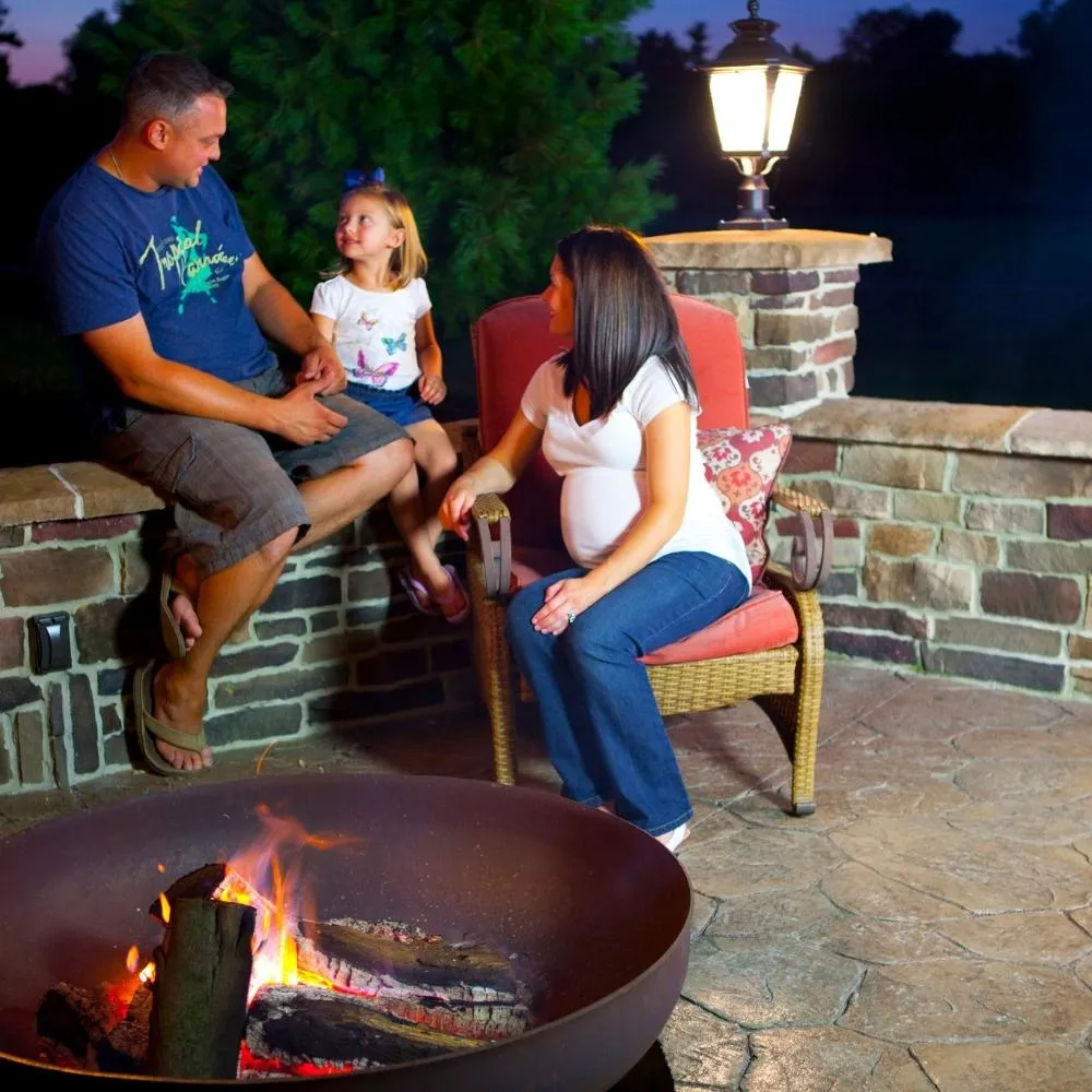 Ohio Flame Patriot Round Steel Wood-Burning Fire Pit