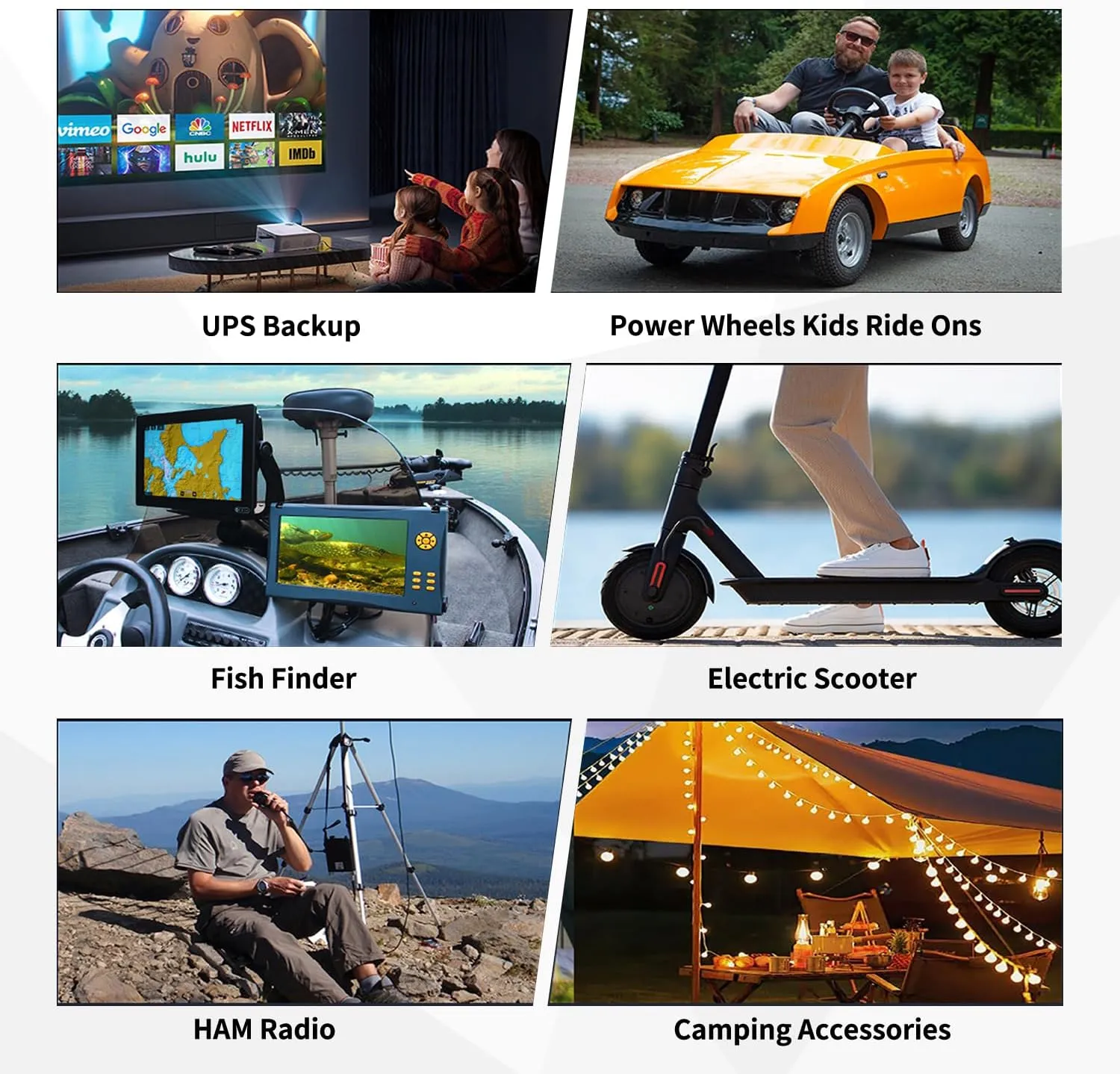 OKMO 12V 15Ah LiFePO4 Lithium Battery 12.8V, 4000  Deep Cycles rechargeable Battery, for UPS, Kayak Fish Finder, Solar Panel, Power Wheels Toys, Scooter, Radio