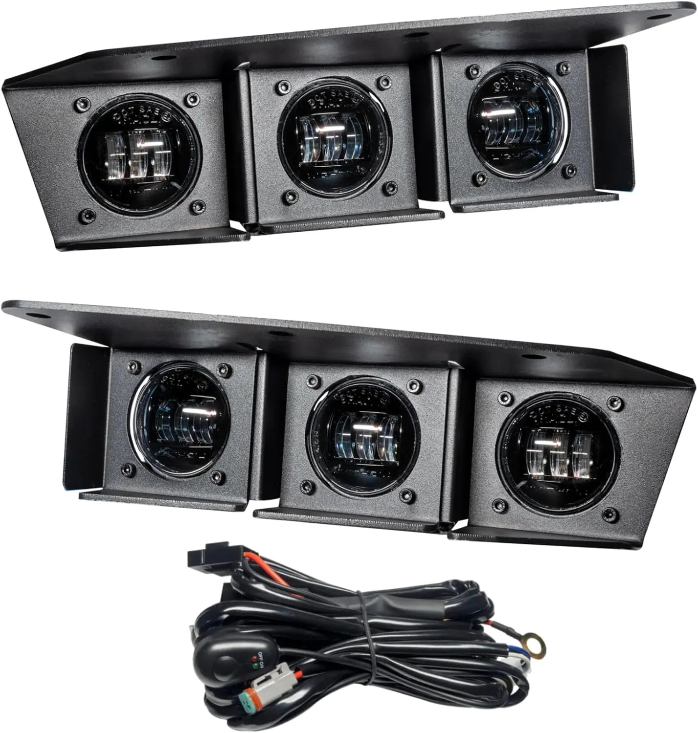 ORACLE Lighting 5890-001 White Triple LED Fog Light Kit for Steel Bumper fits 2021 2024 Bronco - Six High-Powered Emitters, Provides Significant Visibility