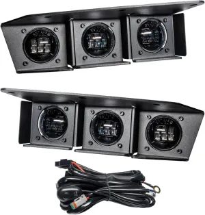 ORACLE Lighting 5890-001 White Triple LED Fog Light Kit for Steel Bumper fits 2021 2024 Bronco - Six High-Powered Emitters, Provides Significant Visibility
