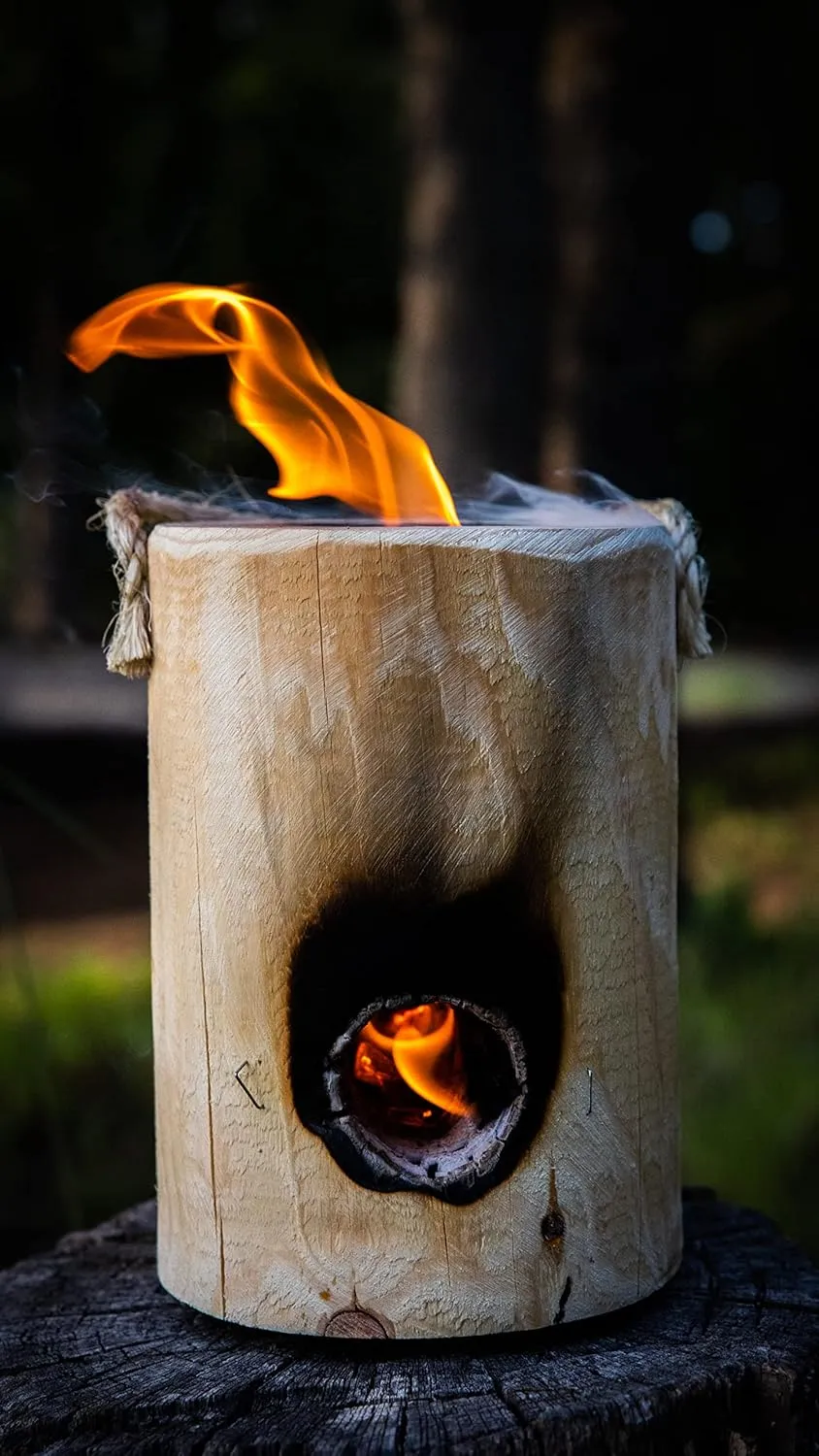 Original – Single Log Campfire, 100% Natural Red Pine, Easy Light – 2 Hour Burn Time