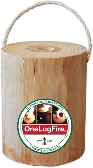 Original – Single Log Campfire, 100% Natural Red Pine, Easy Light – 2 Hour Burn Time
