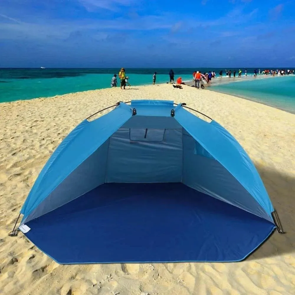 Outdoor Sunshade Tent Camping Large Space Beach Tent Ventilation and Breathable Portable Fishing Tent
