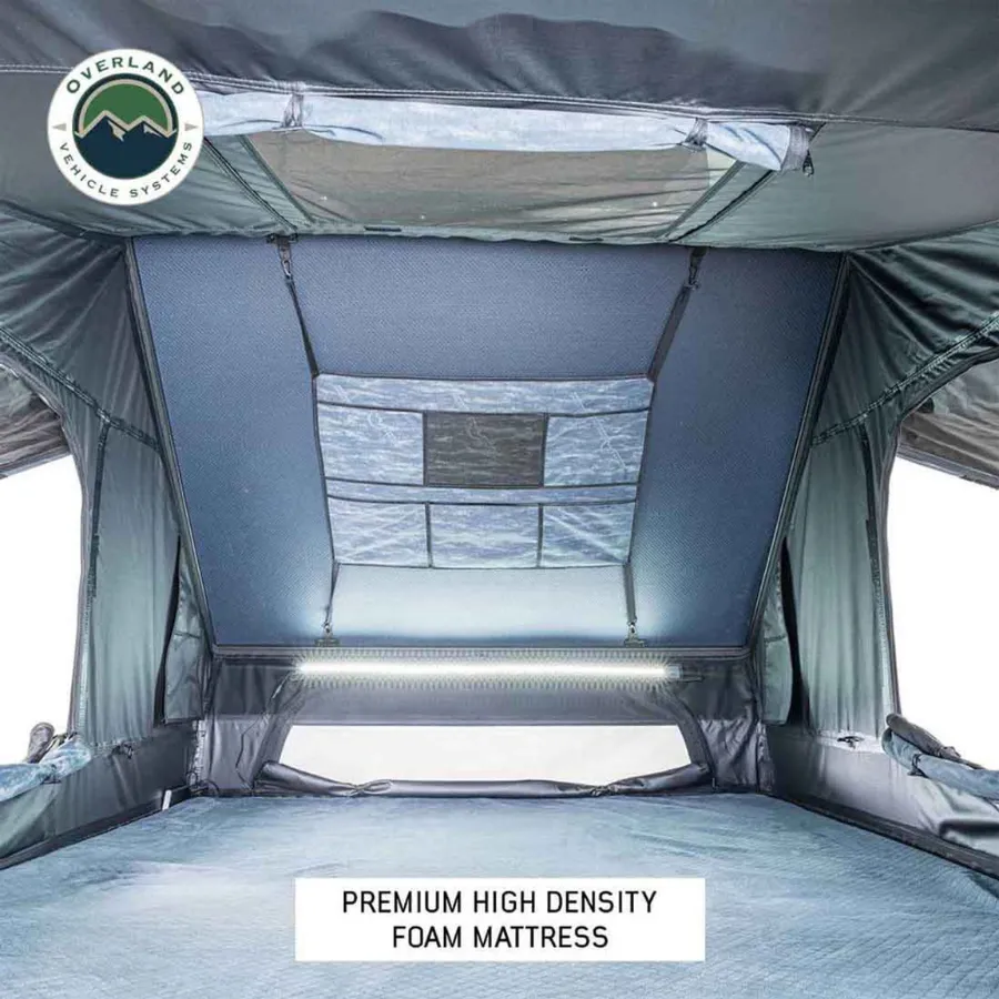 OVS XD Everest Cantilever Aluminum Hard Shell Roof Top Tent, Blue Body & Black Rainfly