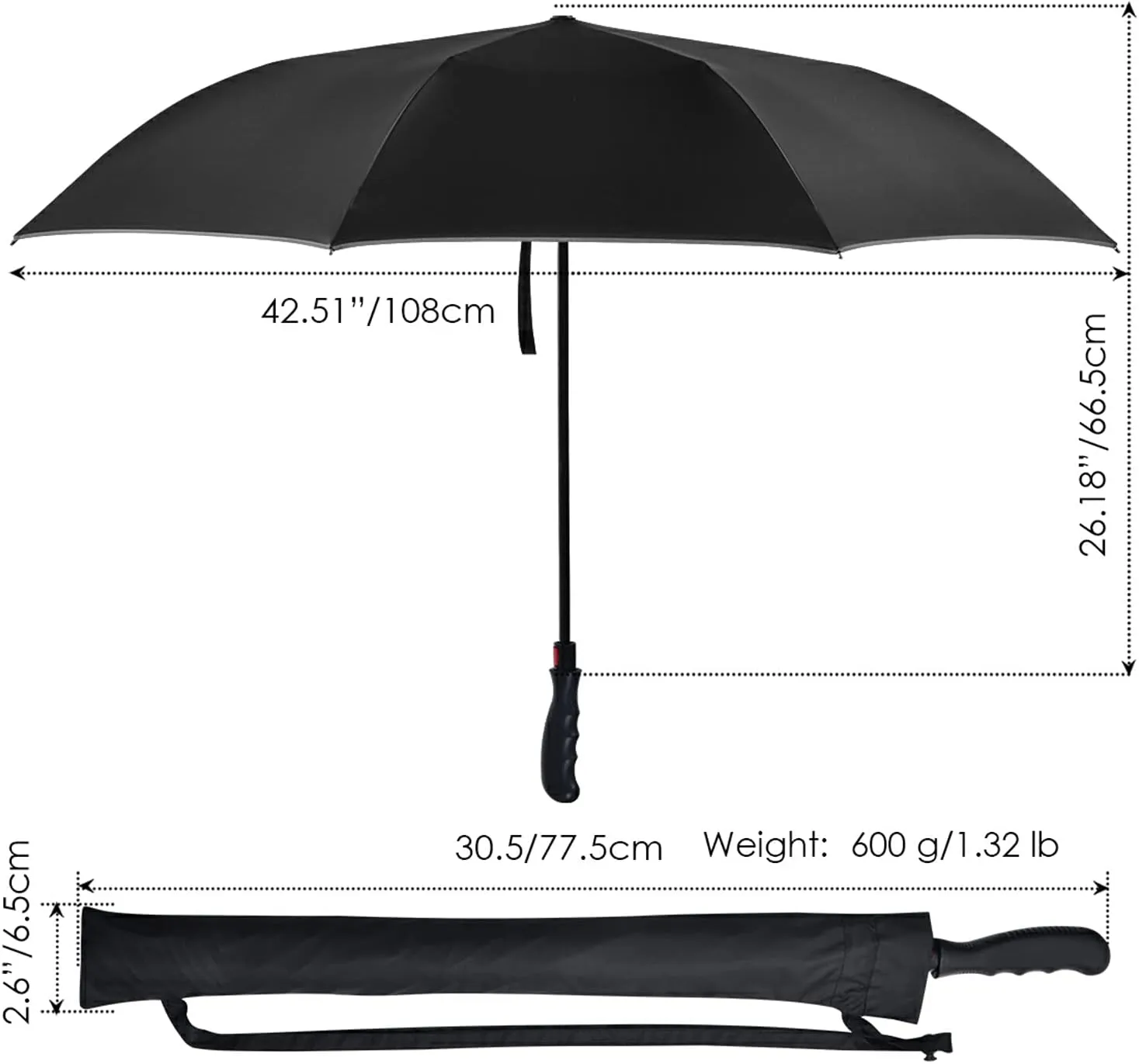 Oyihfvs Automatic Double Layer Inverted Umbrella, Auto Open/Close Windproof UV Durable Parasol, Rain Sun Umbrella for Men Women Outdoor