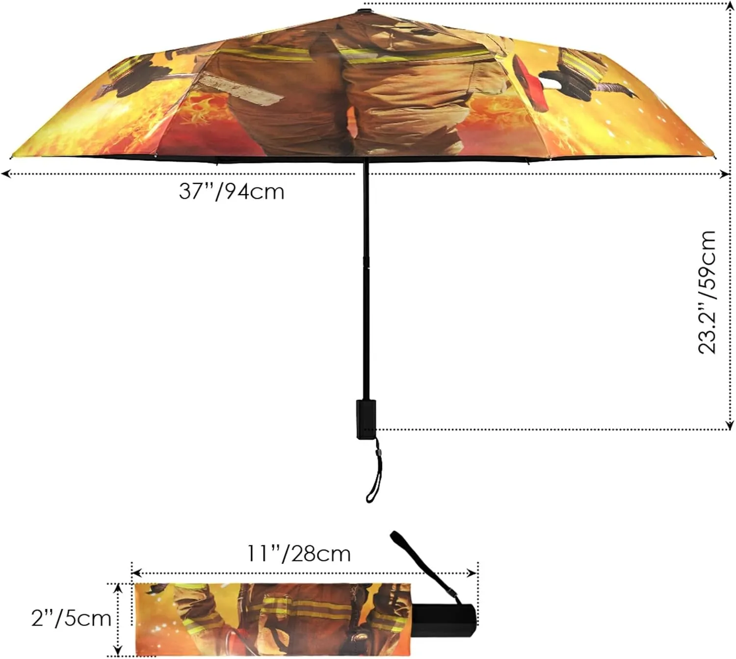 Oyihfvs Parasol Folding Umbrella, Reinforced Windproof Waterproof, Portable Compact Anti-UV Sun Rain Protection for Travel Outdoor