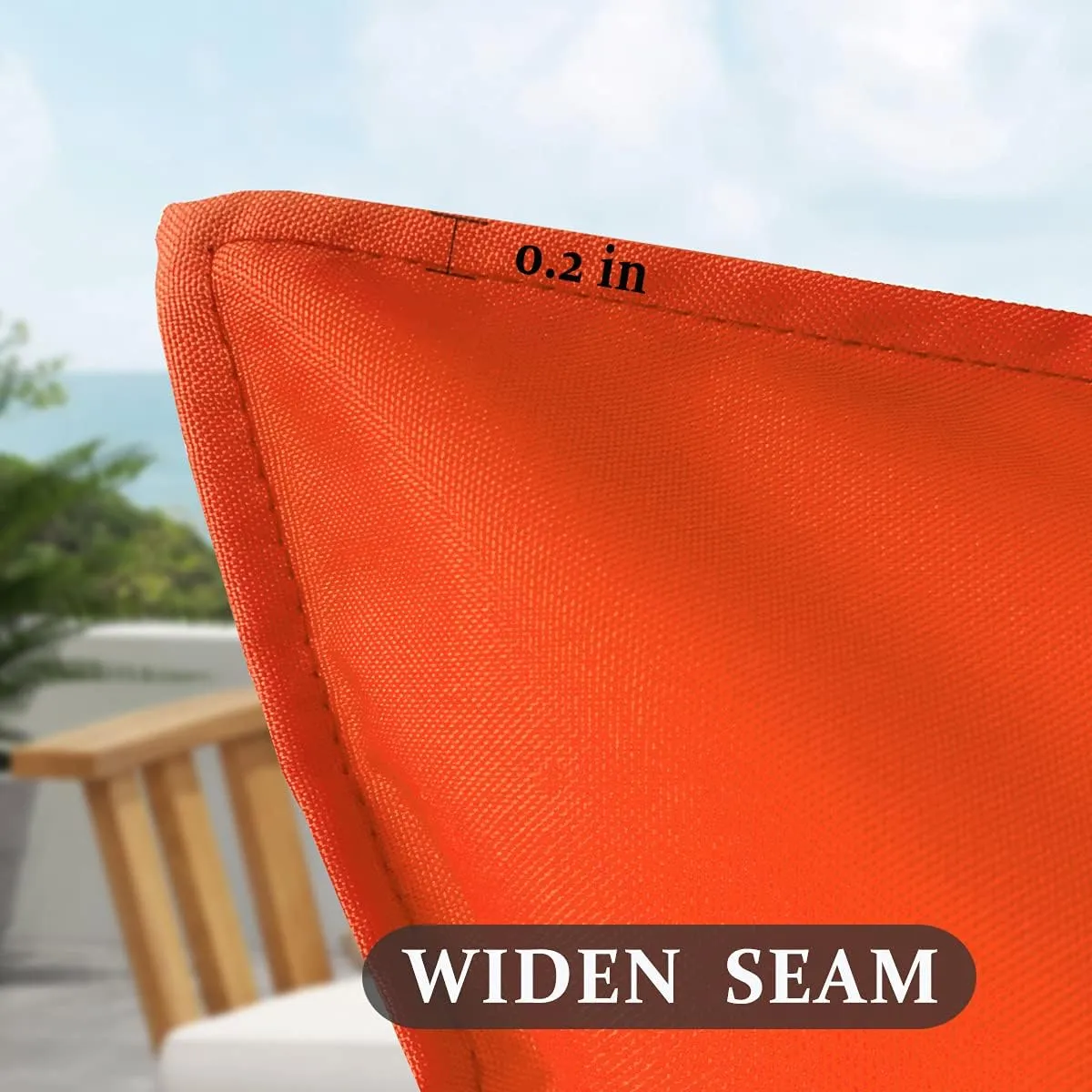 Pack of 4 Summer Outdoor Throw Pillow Covers, Orange Waterproof Decorative Square Cushion Covers Water Resistant Pillowcase Shell for Patio Couch, Tent, Swimming Pool,18"x 18"