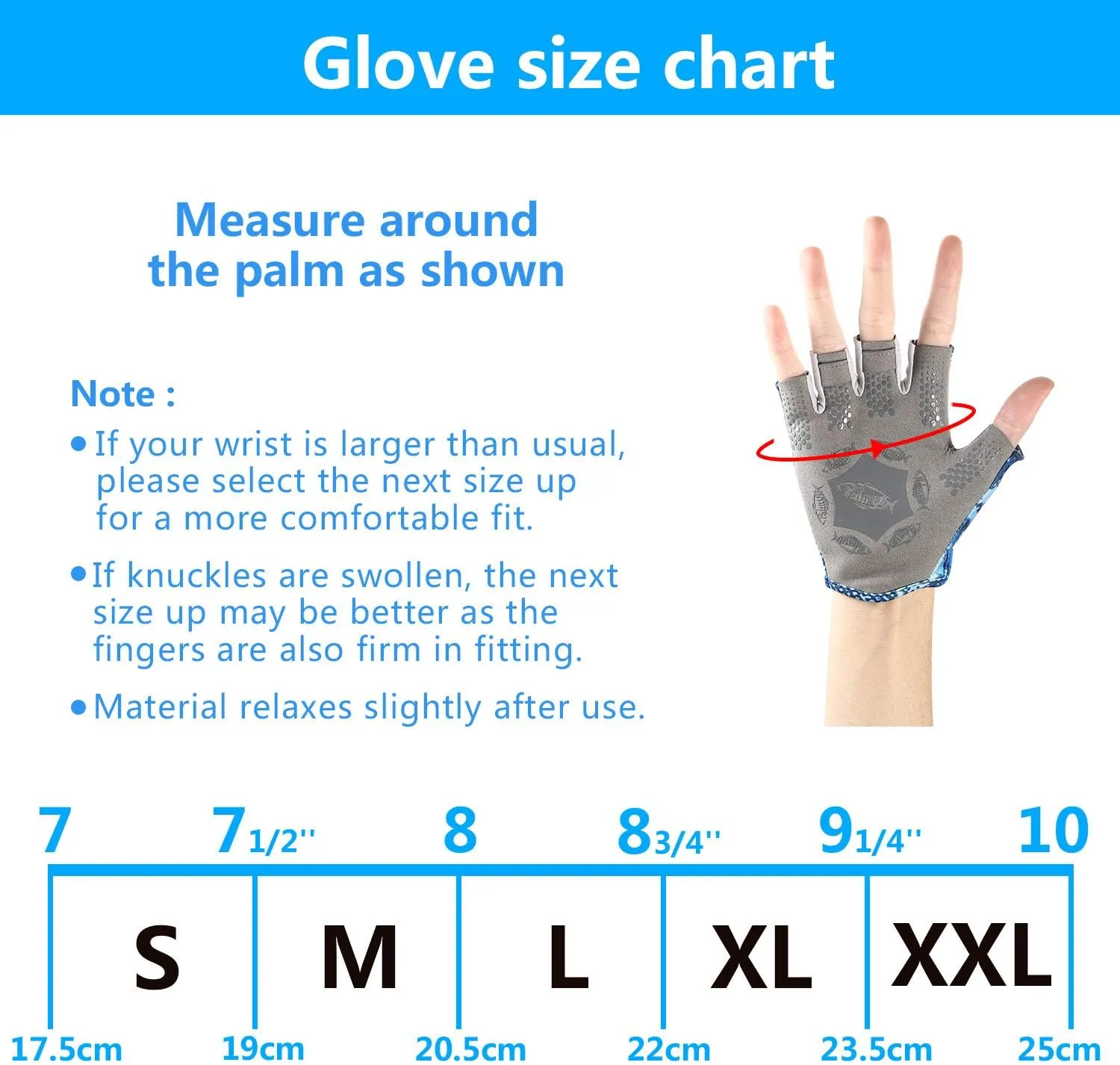 Palmyth Stubby UV Fishing Gloves Sun Protection Fingerless Glove Men Women UPF 50  SPF for Kayaking, Paddling, Canoeing, Rowing, Driving
