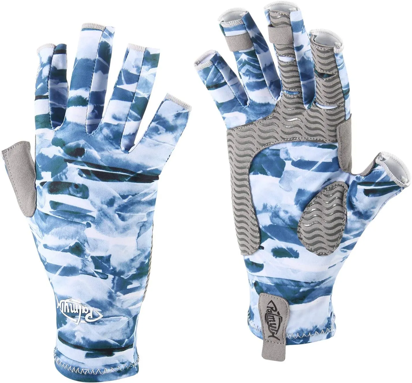 Palmyth UV Protection Fishing Fingerless Gloves UPF50  Sun Gloves Men Women for Kayaking, Hiking, Paddling, Driving, Canoeing, Rowing