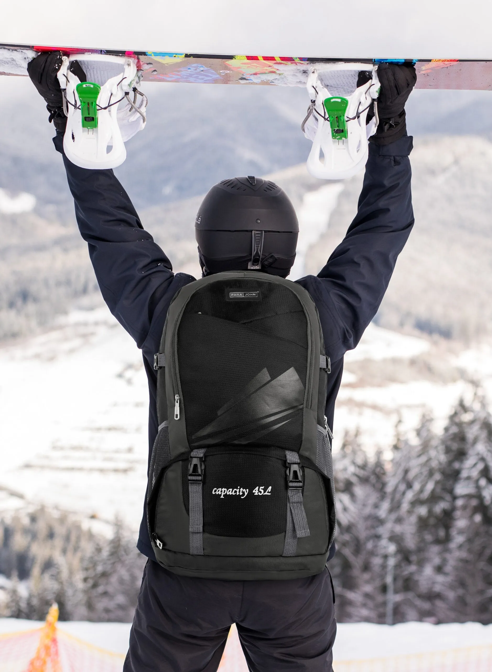 Para John Mountain Backpack - Rugged and Versatile -  BLACK