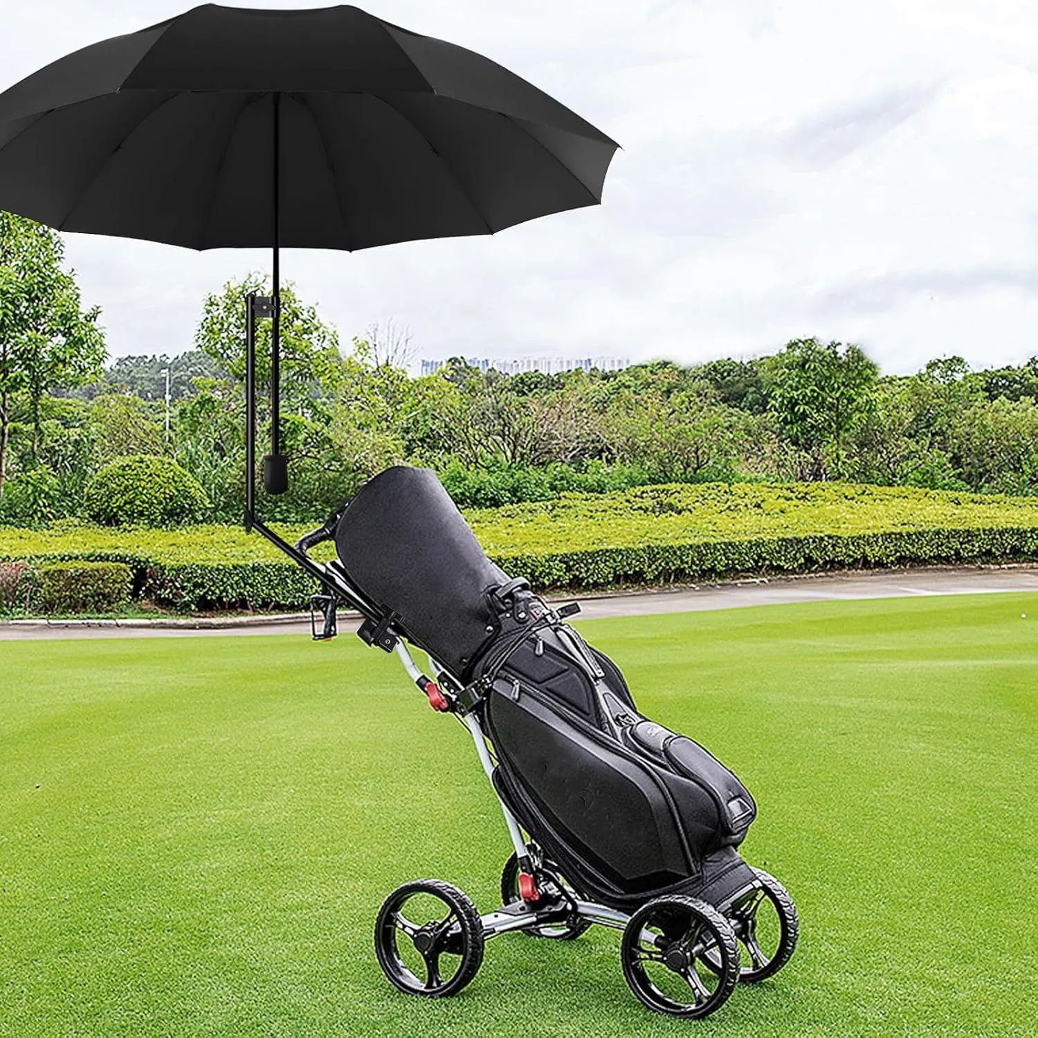 Patio Umbrellas UPF 50  360 ° Adjustable Shade Umbrella,Beach Umbrella with Universal Clamp,Beach Clamp on Umbrella,suitable for Patio,beach chairs,golf carts, wheelchairs,carts,bleachers,camping and fishing