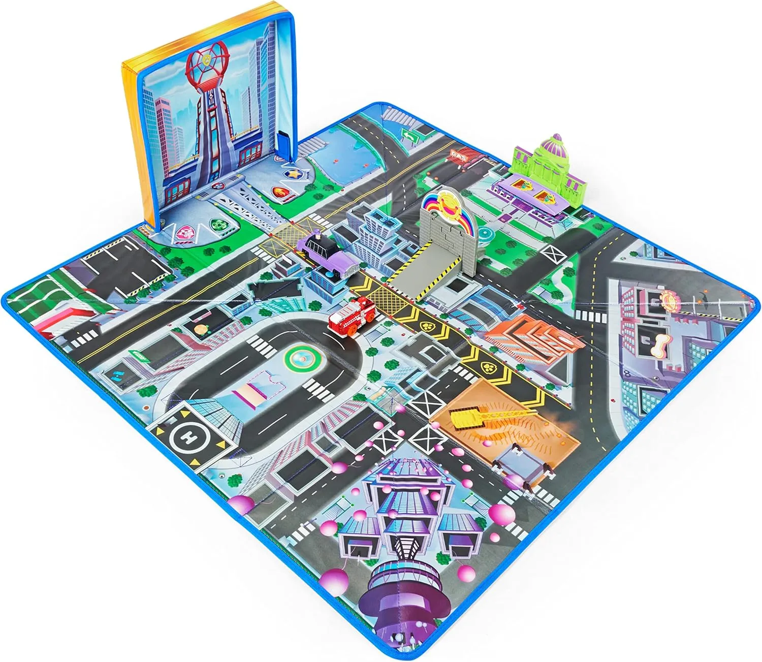 Paw Patrol, True Metal Adventure City Movie Play Mat Set with 2 Exclusive Toy Cars (Amazon Exclusive), 1:55 Scale, Kids Toys for Ages 3 and up