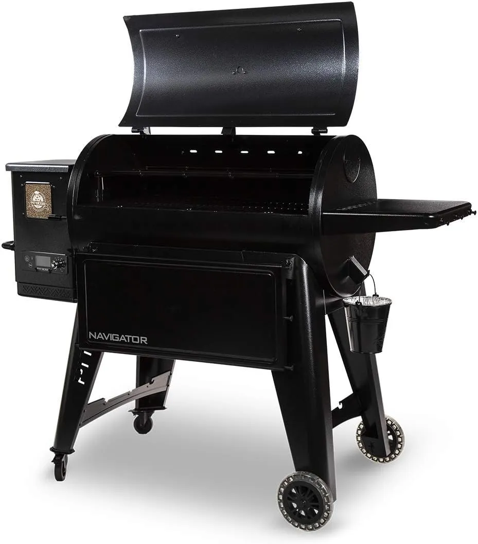 Pit Boss PB1150G PG1150G Wood Pellet Grill w/Cover and Folding Front Shelf Included, 1150 sq. inch, Black
