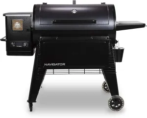 Pit Boss PB1150G PG1150G Wood Pellet Grill w/Cover and Folding Front Shelf Included, 1150 sq. inch, Black
