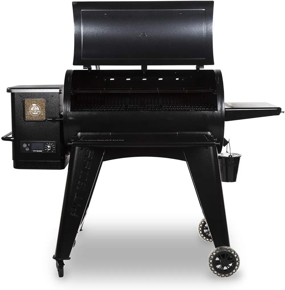 Pit Boss PB1150G PG1150G Wood Pellet Grill w/Cover and Folding Front Shelf Included, 1150 sq. inch, Black