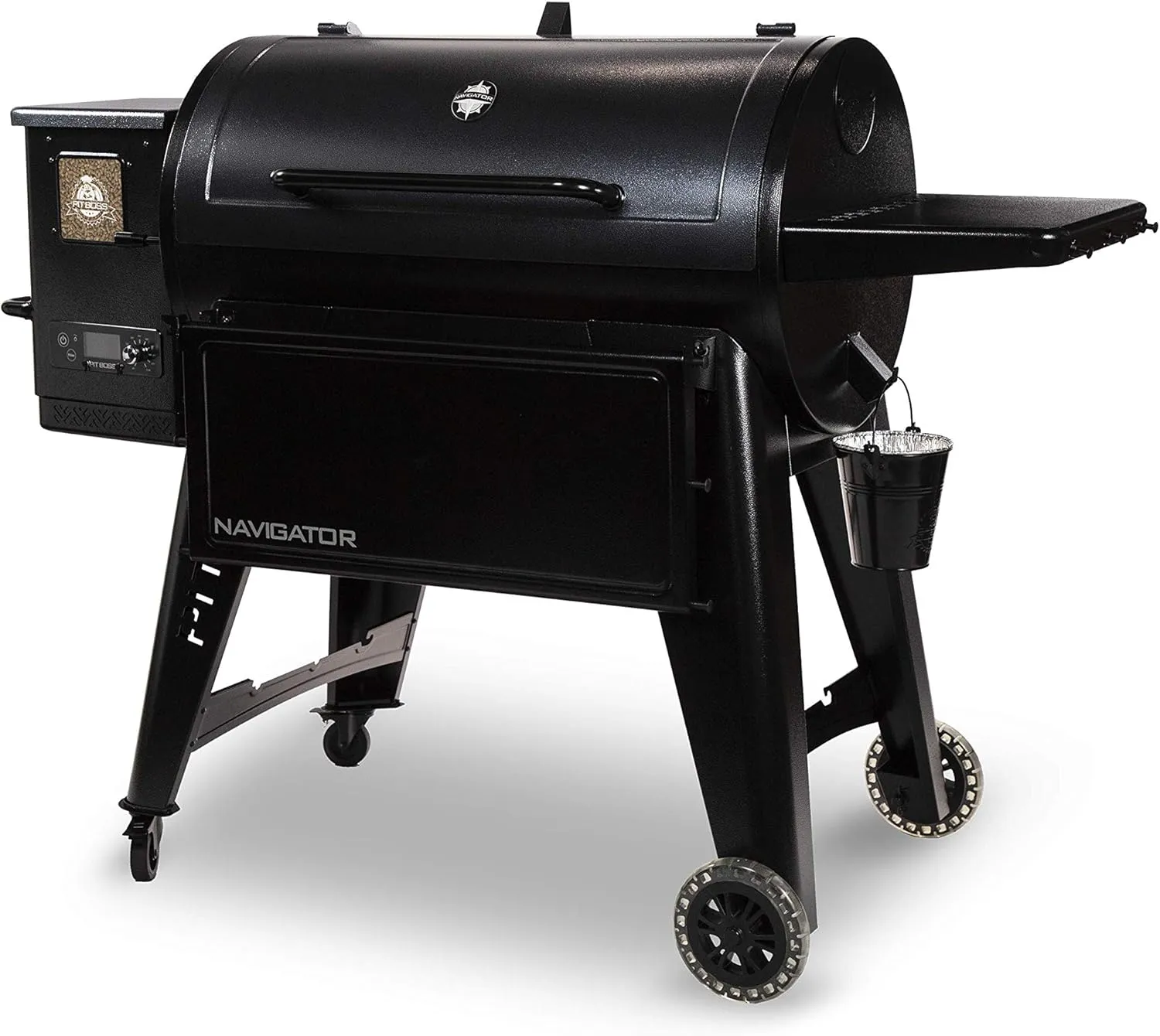 Pit Boss PB1150G PG1150G Wood Pellet Grill w/Cover and Folding Front Shelf Included, 1150 sq. inch, Black