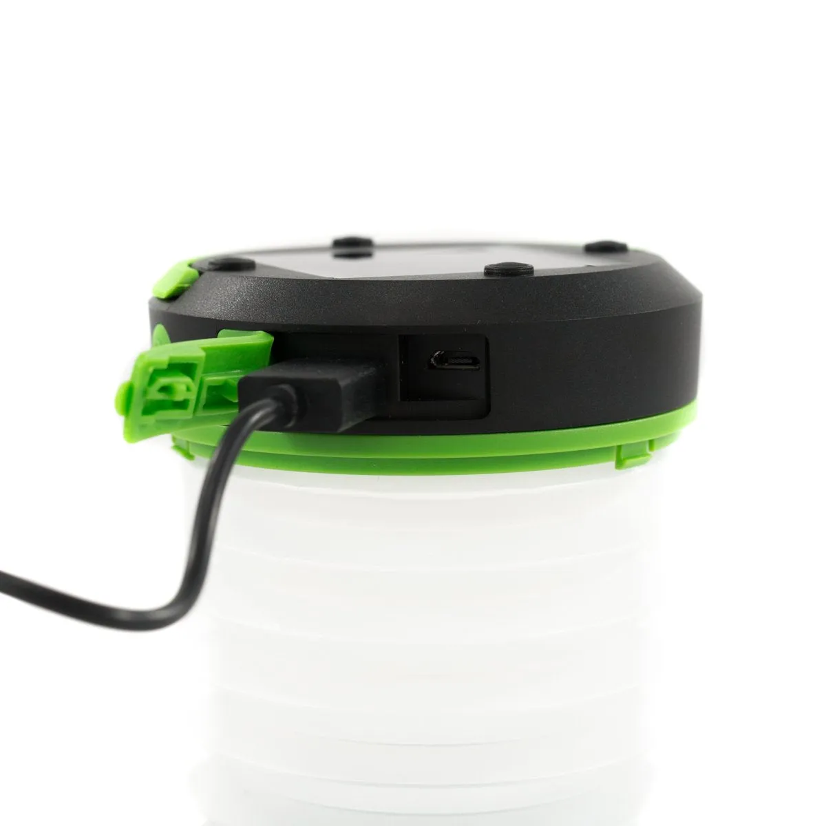 Pocket Light Collapsible Solar Lantern Rechargeable LED Light, Portable Power Bank with USB Charging Port by Frog & CO