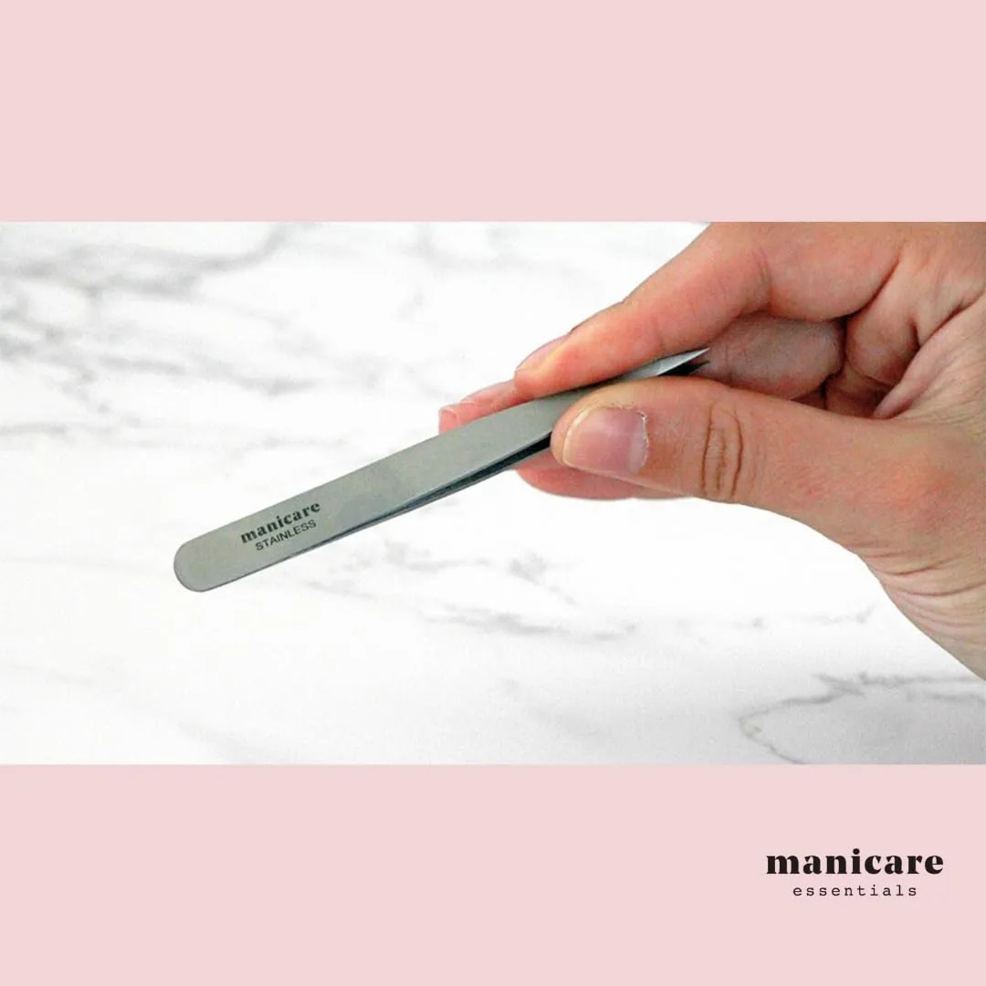 Point Tweezer - Surgical Grade Stainless Steel, Sharp Pointed Tips, Precision Plucking, Eyebrow Tweezing, Removes Unwanted Facial Hair, Ingrown Hairs, Splinters, Professional Beauty Tool