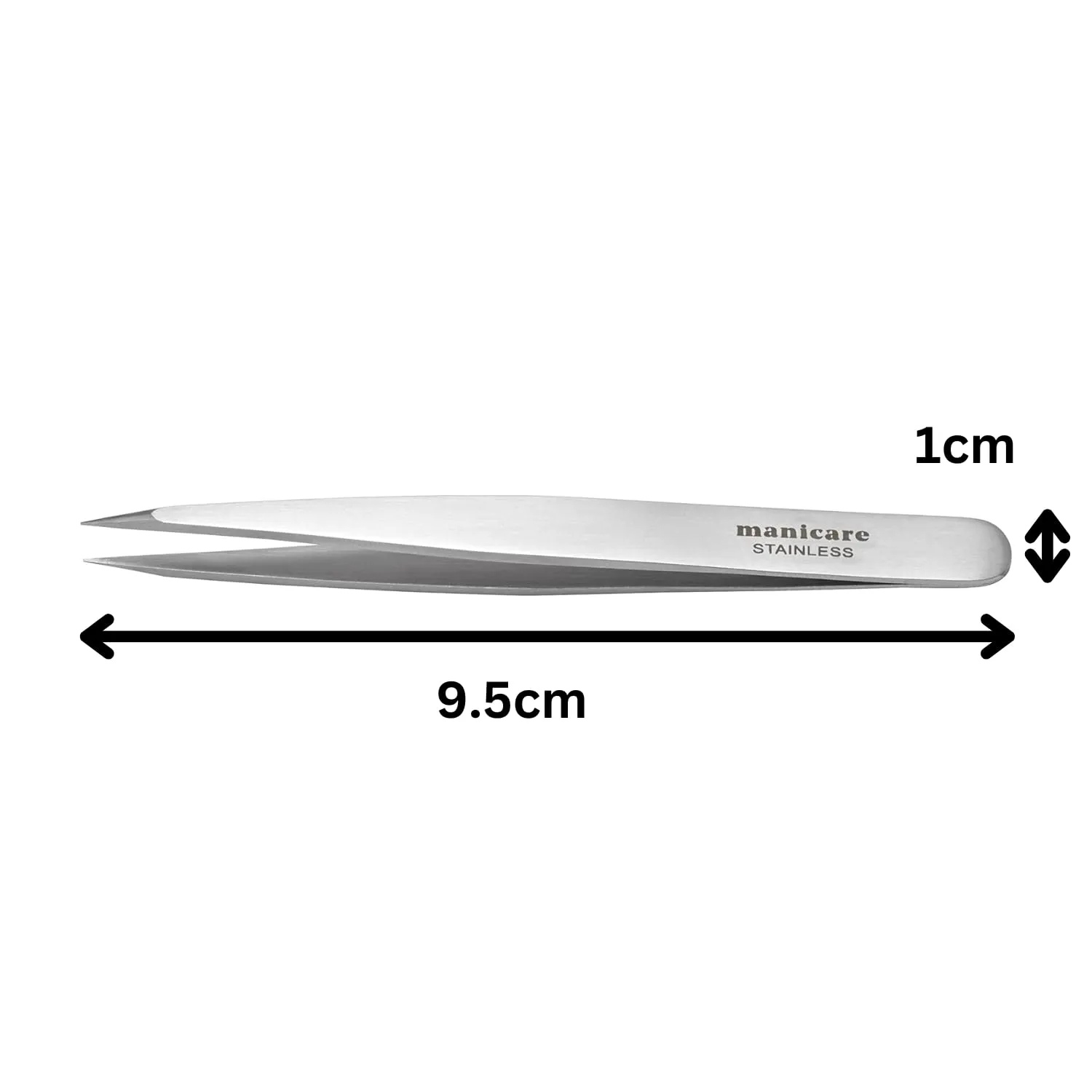Point Tweezer - Surgical Grade Stainless Steel, Sharp Pointed Tips, Precision Plucking, Eyebrow Tweezing, Removes Unwanted Facial Hair, Ingrown Hairs, Splinters, Professional Beauty Tool
