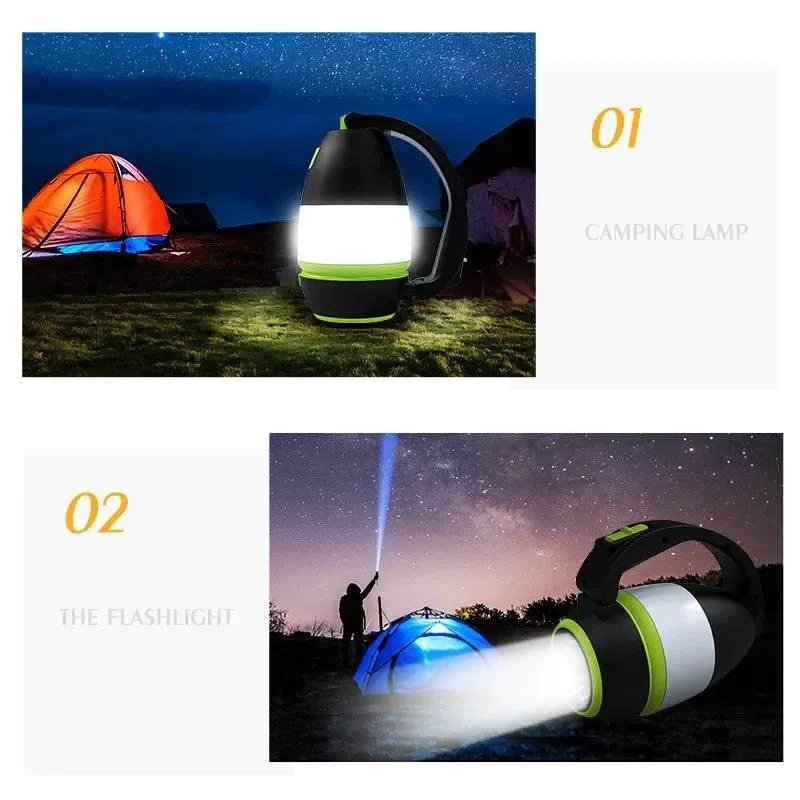 Portable 3-in-1 LED Camping Lantern for Outdoor Adventures
