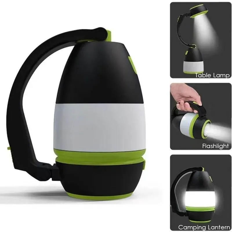 Portable 3-in-1 LED Camping Lantern for Outdoor Adventures