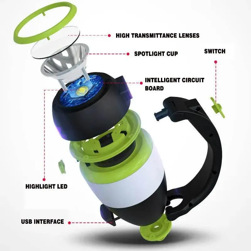 Portable 3-in-1 LED Camping Lantern for Outdoor Adventures