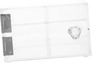 Portable Lash Storage Box Sturdy Eyelash Organizer for Travel Keeps False Lashes Clean and Secure Multi-Functional for Cosmetics and Jewelry Compact Design