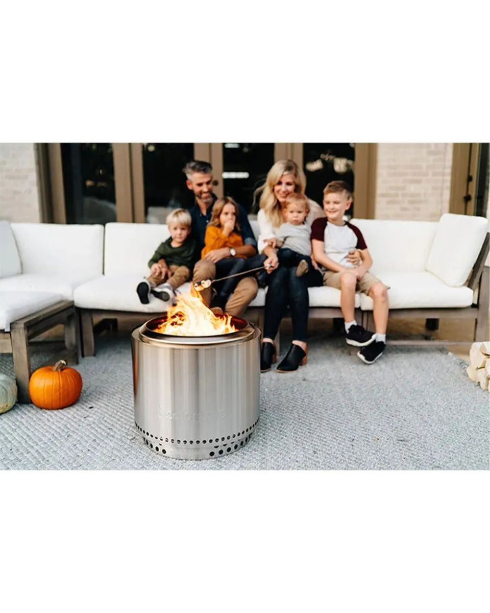 portable Low Stove ranger Anti-theft Smoke Firepit Portable Solo Extra-large discount 15 Inch