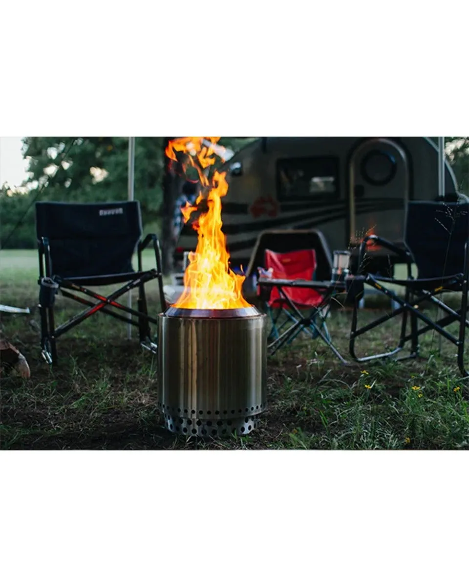 portable Low Stove ranger Anti-theft Smoke Firepit Portable Solo Extra-large discount 15 Inch
