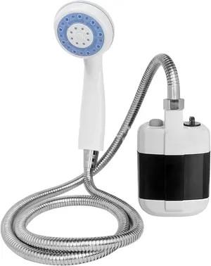Portable Outdoor Shower, Camping Shower, Portable Shower Head Portable Shower ABS Electric Battery Powered Camping Shower Pump for Outdoor Use